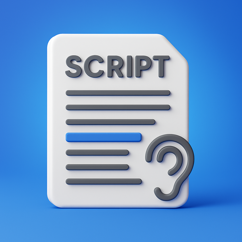 3D script icon